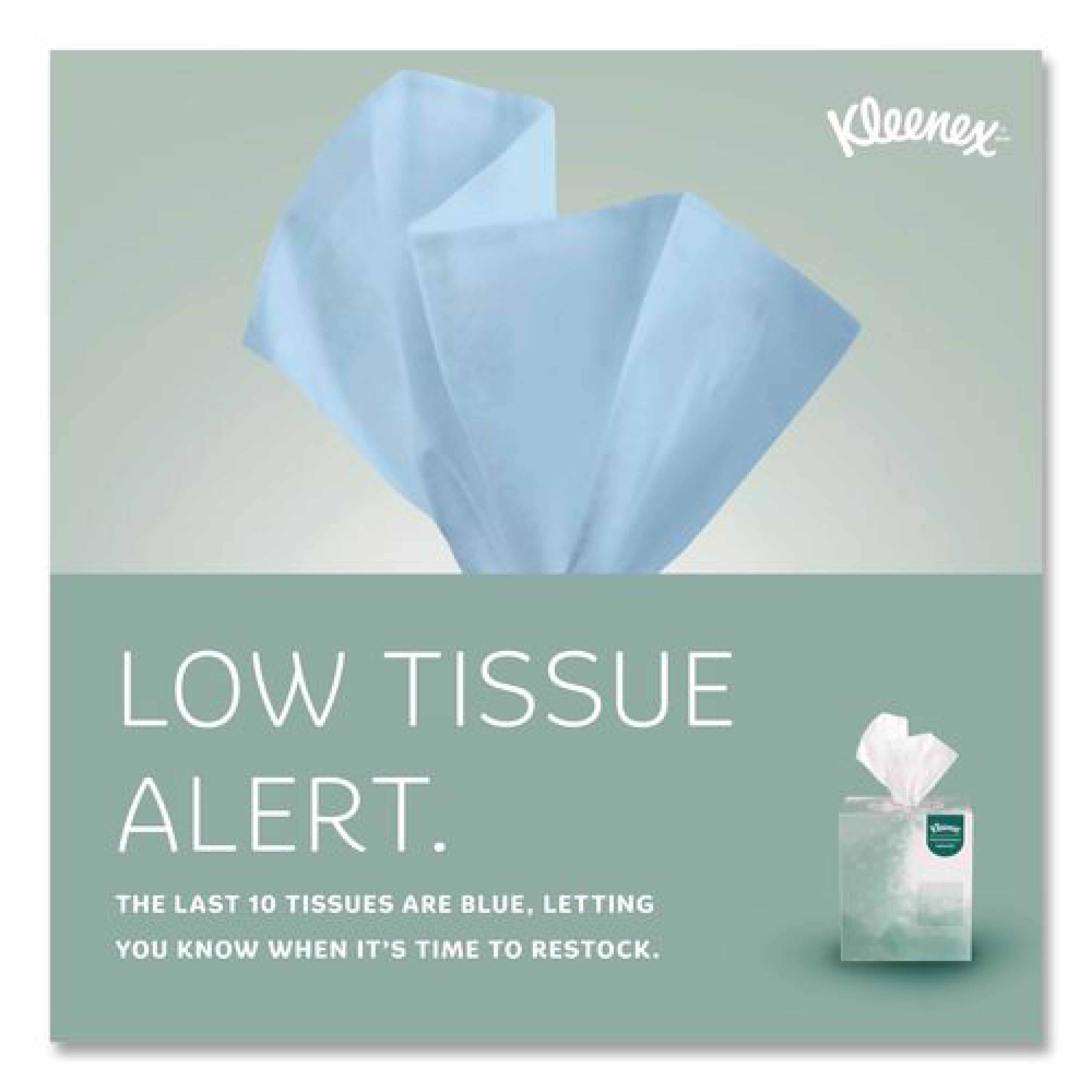 Kleenex Naturals Facial Tissue for Business, BOUTIQUE POP-UP Box, 2-Ply, White, 90 Sheets/Box, 36 Boxes/Carton