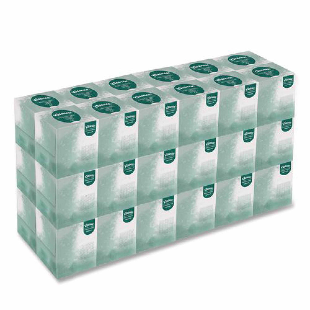 Kleenex Naturals Facial Tissue for Business, BOUTIQUE POP-UP Box, 2-Ply, White, 90 Sheets/Box, 36 Boxes/Carton