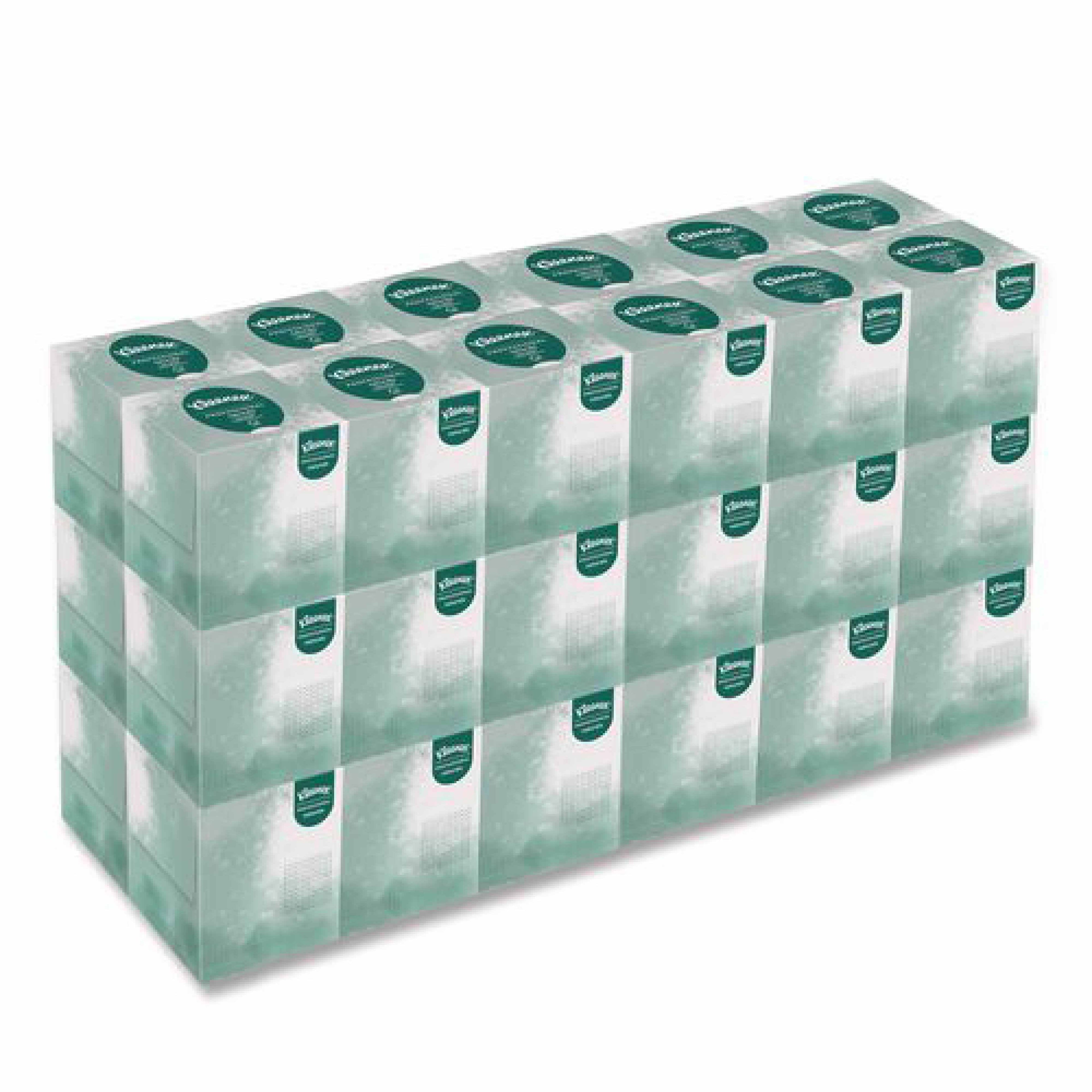 Kleenex Naturals Facial Tissue for Business, BOUTIQUE POP-UP Box, 2-Ply, White, 90 Sheets/Box, 36 Boxes/Carton