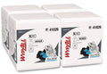 WypAll KCC41026 Power Clean X80 Heavy Duty Cloths, 1/4 Fold, 12.5" x 12", White, 50/Box, 4 Boxes/Carton