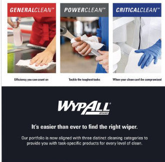 WypAll KCC41026 Power Clean X80 Heavy Duty Cloths, 1/4 Fold, 12.5" x 12", White, 50/Box, 4 Boxes/Carton