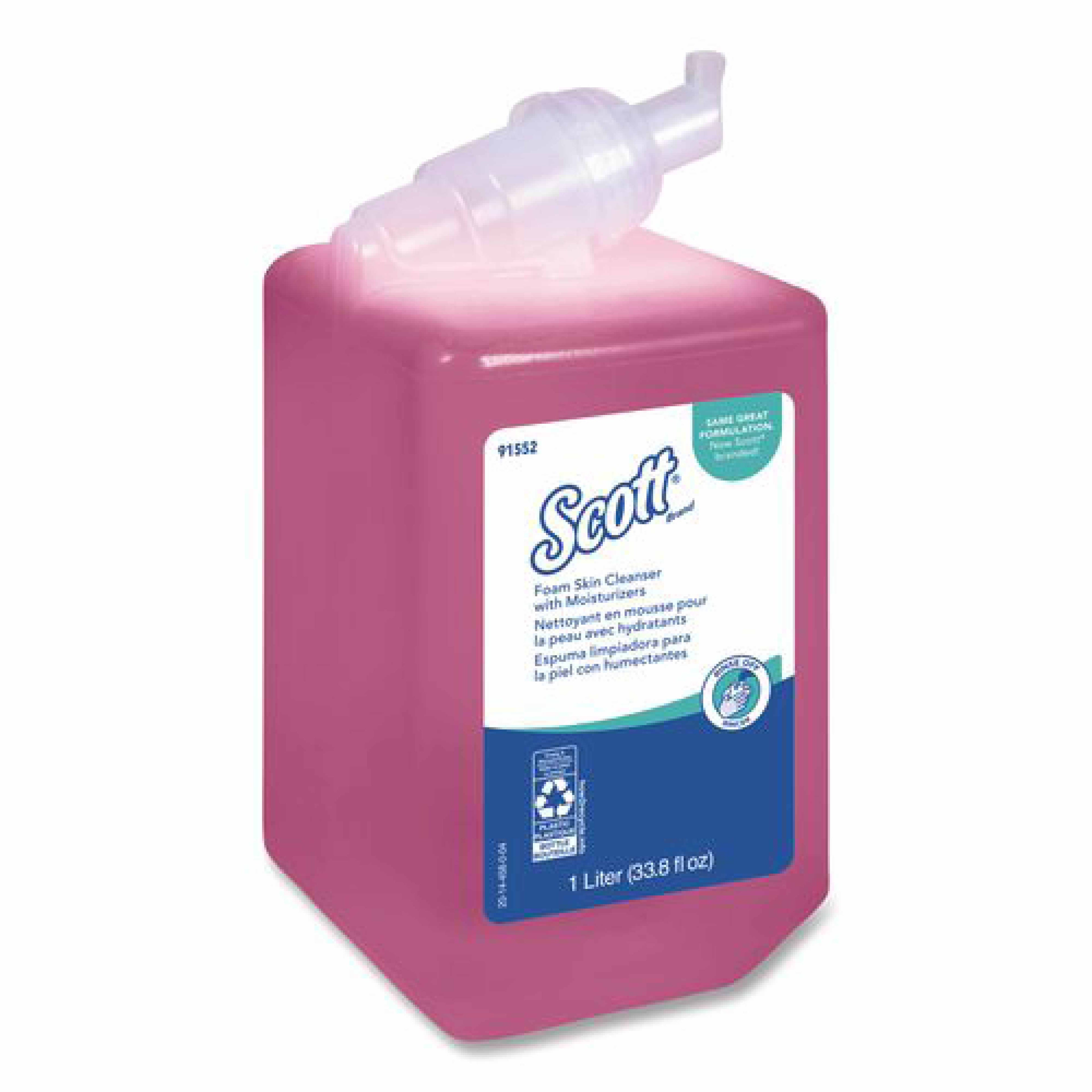 Scott Pro Foam Skin Cleanser with Moisturizers Refill, Light Floral Scent, 1 L, 6/Carton