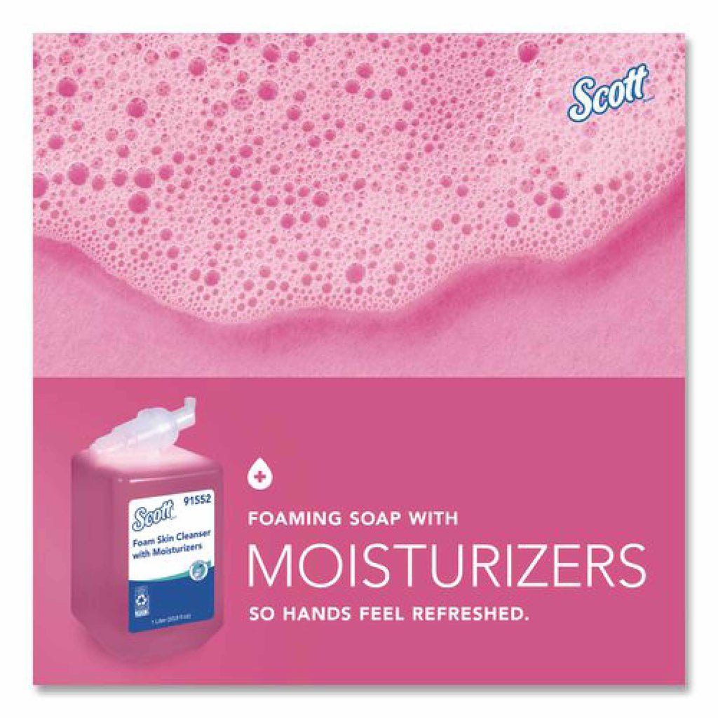 Scott Pro Foam Skin Cleanser with Moisturizers Refill, Light Floral Scent, 1 L, 6/Carton