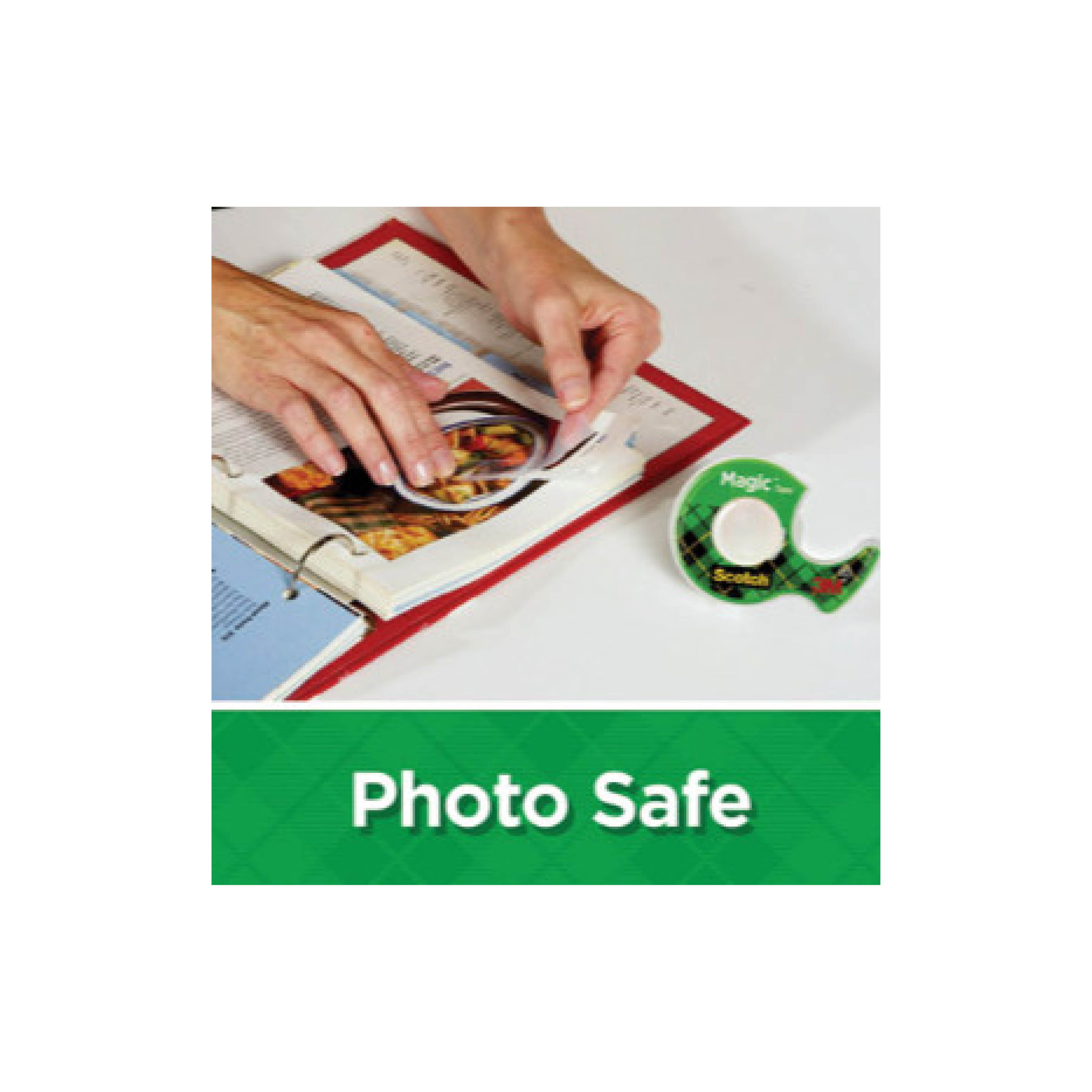 Scotch MMM8106PK Magic Tape Refill, 1" Core, 0.75" x 36 yds, Clear, 6/Pack