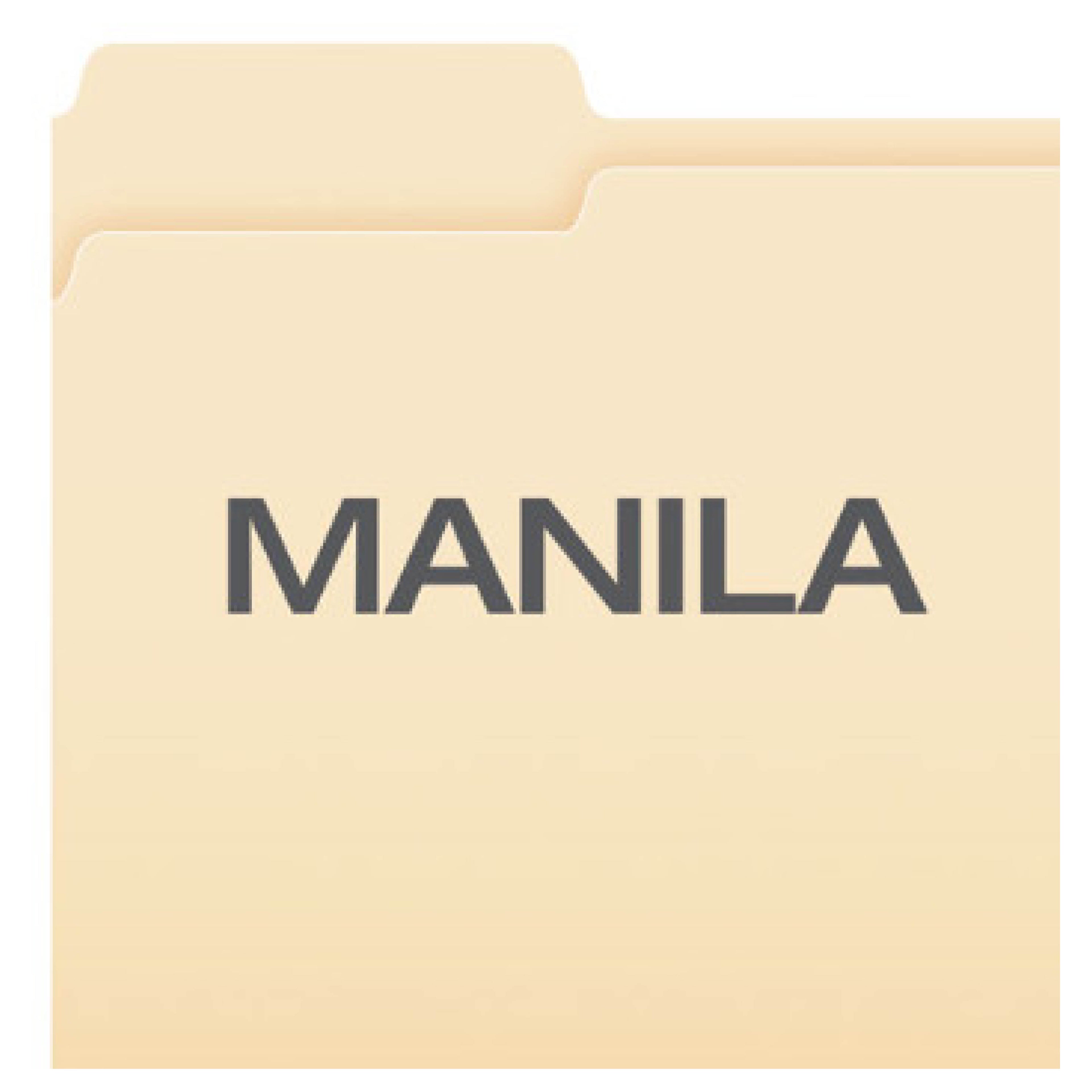 Pendaflex PFX75213 Manilla File Folders, 1/3 Cut Tabs: Assorted, Letter Size, 0.75" Expansion, Manilla, 100/Box