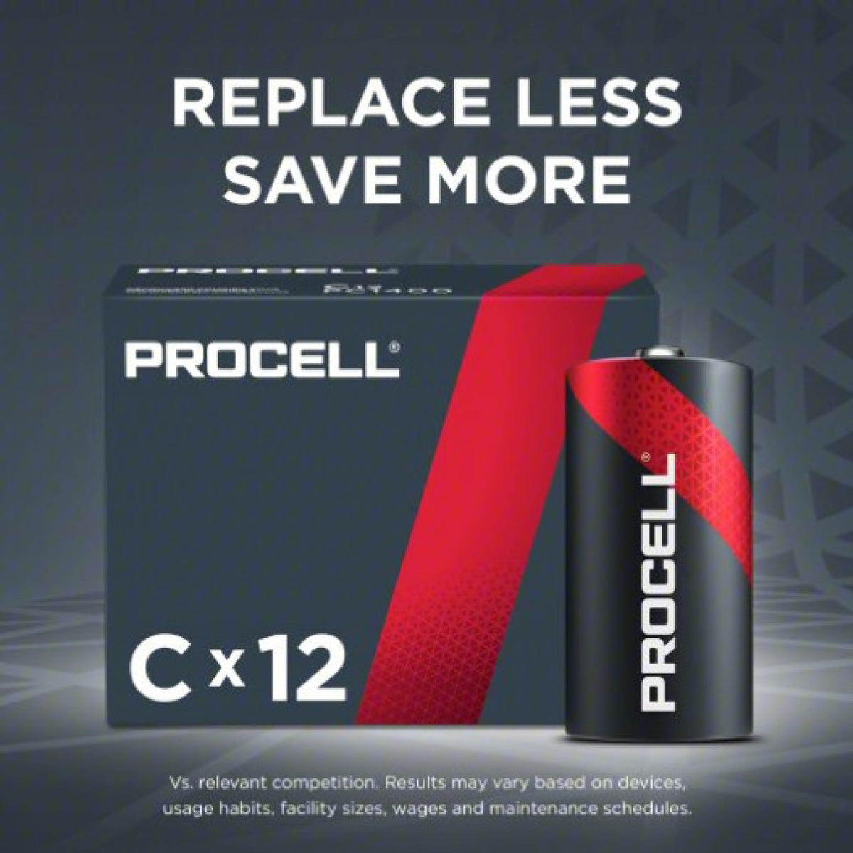 Duracell Procell C Alkaline Batteries, 1.5V, 12 pk