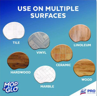 Mop & Glo RAC74297CT Ready to Use Multi-Surface Floor Cleaner, Fresh Citrus Scent, 64 oz Bottle, 6/Carton