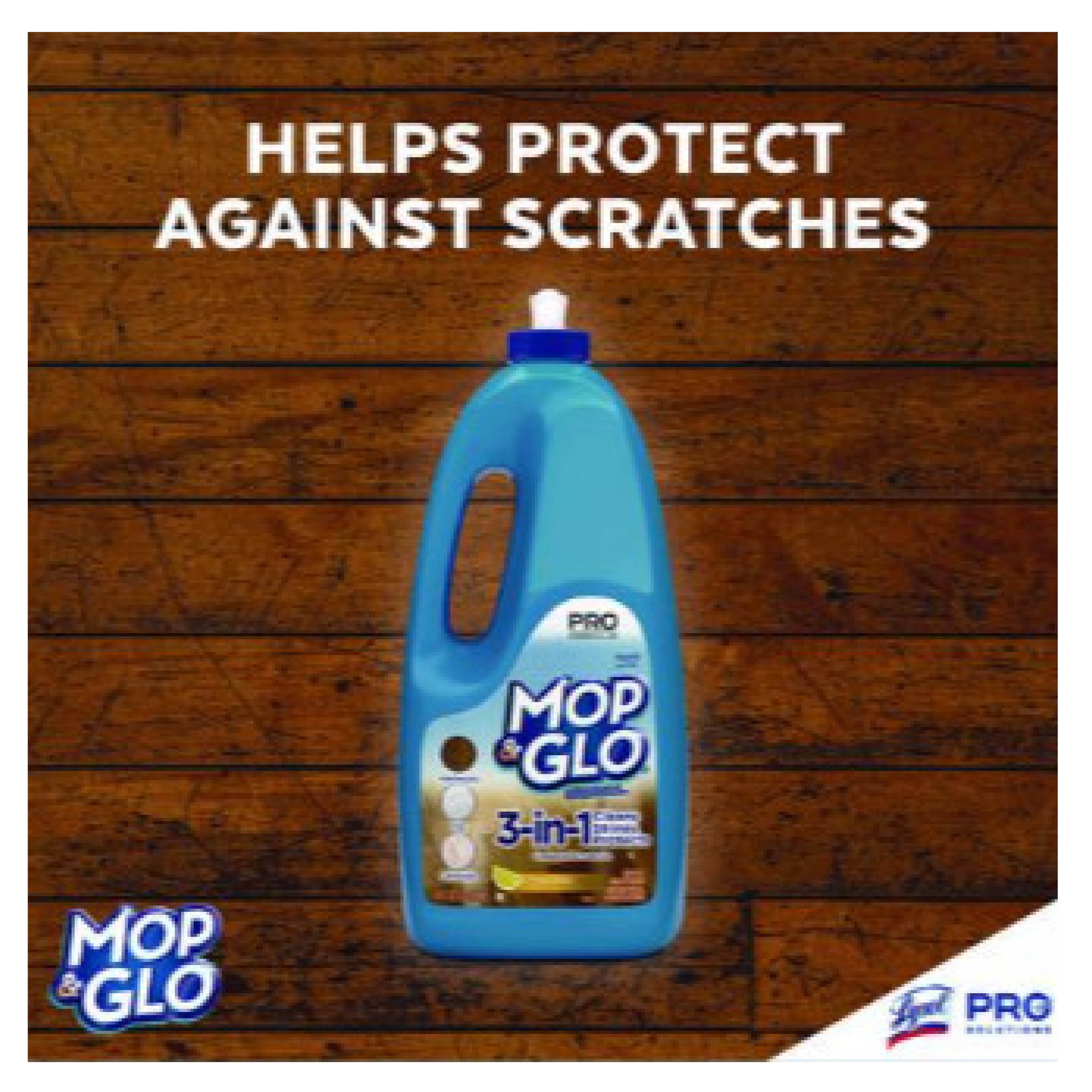 Mop & Glo RAC74297CT Ready to Use Multi-Surface Floor Cleaner, Fresh Citrus Scent, 64 oz Bottle, 6/Carton