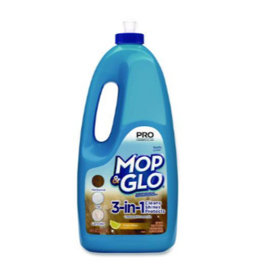 Mop & Glo RAC74297CT Ready to Use Multi-Surface Floor Cleaner, Fresh Citrus Scent, 64 oz Bottle, 6/Carton
