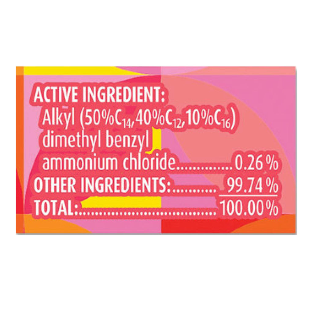 Lysol RAC97181 Disinfecting Wipes, 1-Ply, 7" x 7.25", Mango and Hibiscus, White, 80 Wipes/Canister, 6 Canisters/Carton