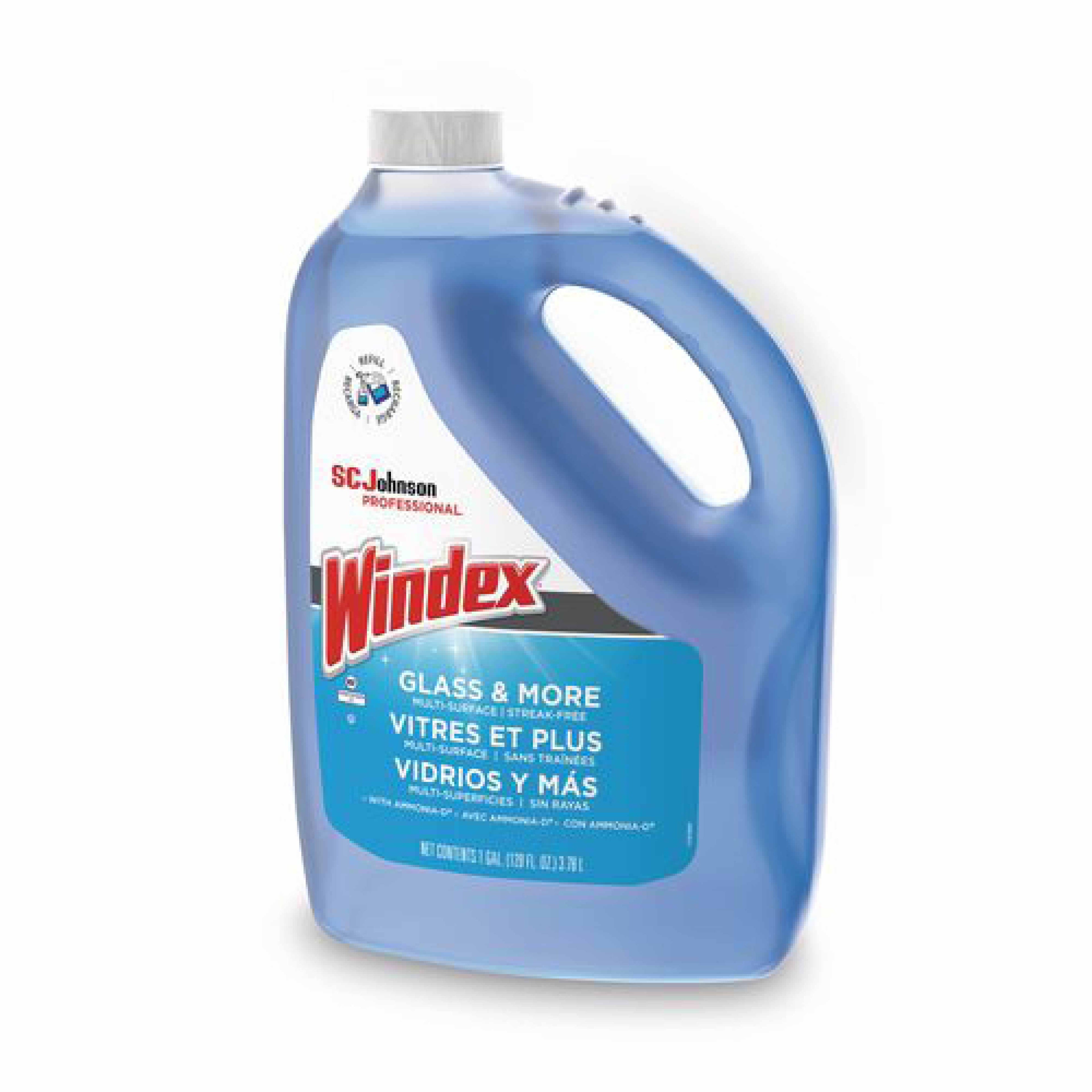 Windex Glass Cleaner with Ammonia-D, 1 gal Bottle