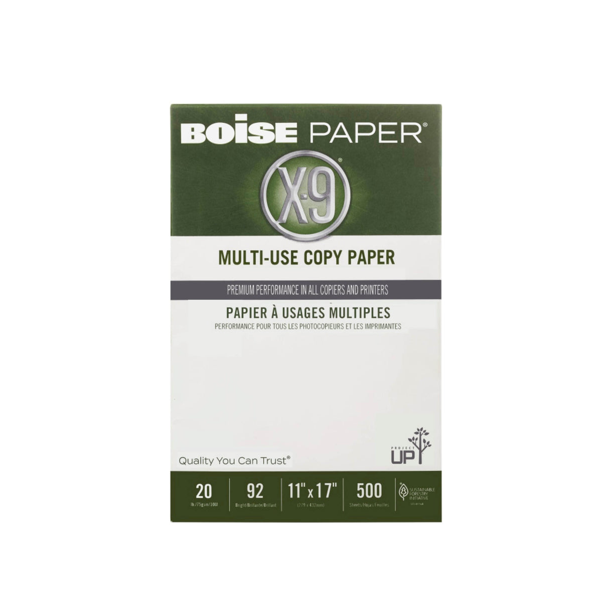 Printer & Copy Paper, White, 11" x 17", 2500 Sheets Per Case, 20 Lb, 92 Brightness/ 5-Reams