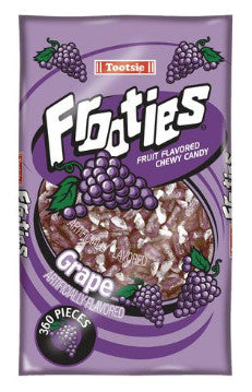 Tootsie TOO7801 Frooties, Grape, 38.8 oz Bag, 360 Pieces/Bag