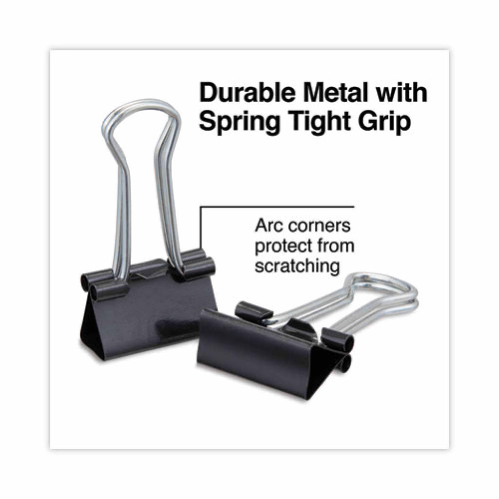 Universal Binder Clips, Medium, 12/Box