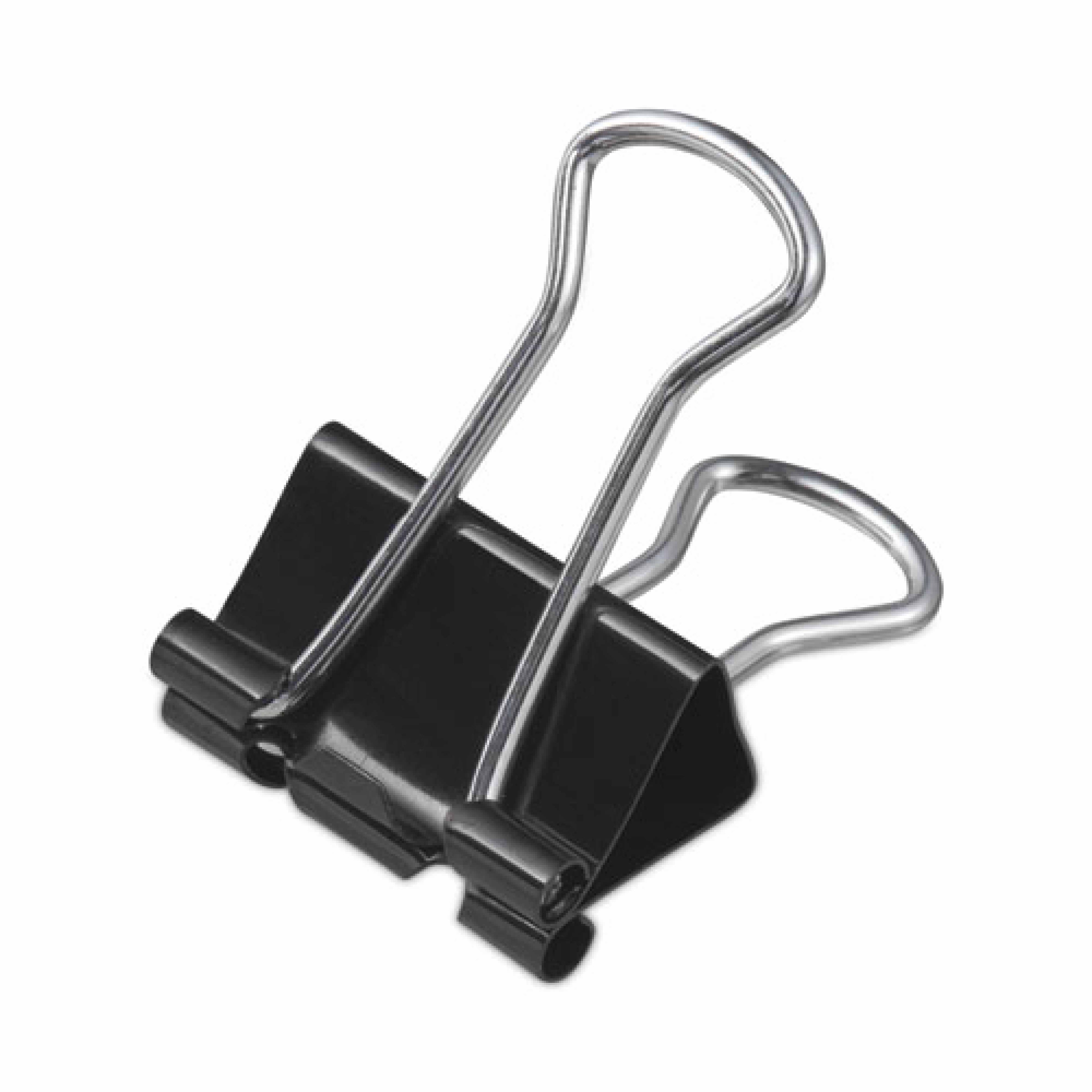 Universal Binder Clip Zip-Seal Bag Value Pack, Small, Black/Silver, 144/Pack
