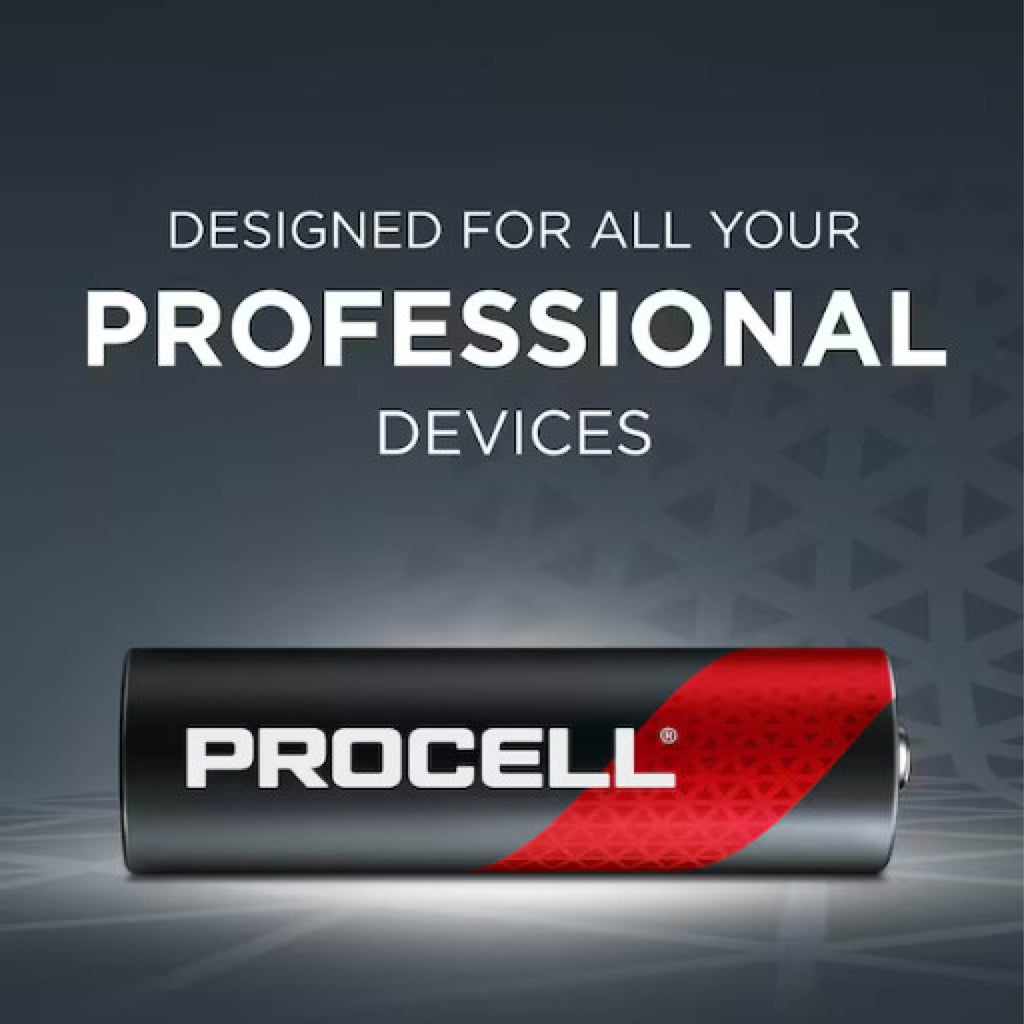 DURACELL Procell Constant AA Alkaline Battery, 1.5V DC, PK24