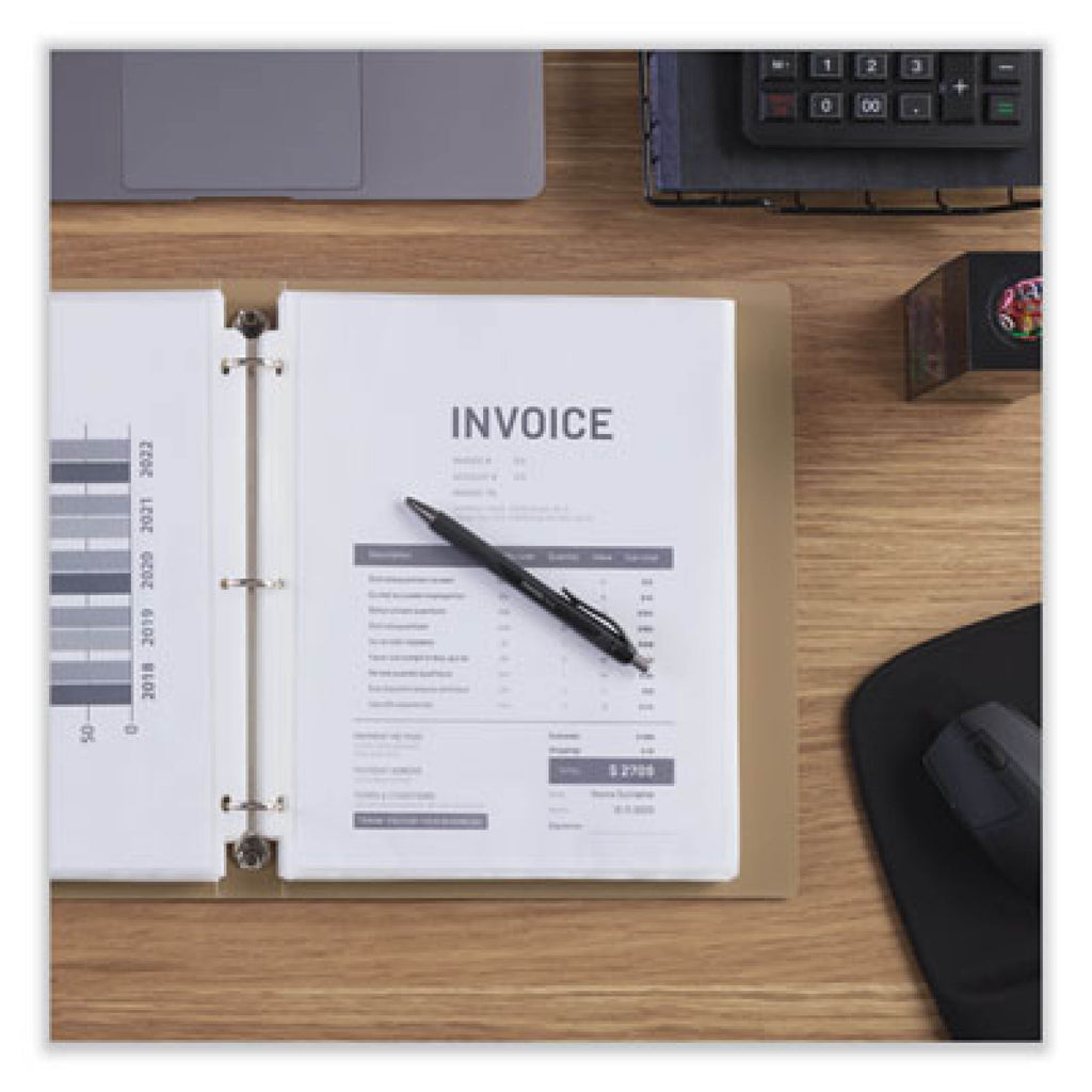 Standard Sheet Protectors, Light-Duty, Side: 3-Hole Punched, Top Load 8.5 x 11 Insert, Non-glare Clear Front, 200/Box