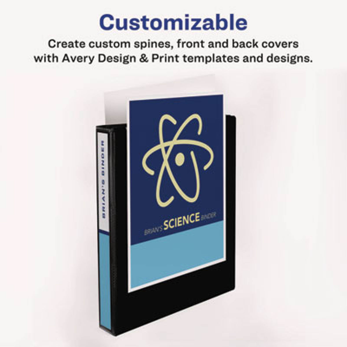Avery Economy View 3-Ring Binder, 1/2" Round Rings, 51% Recycled, White