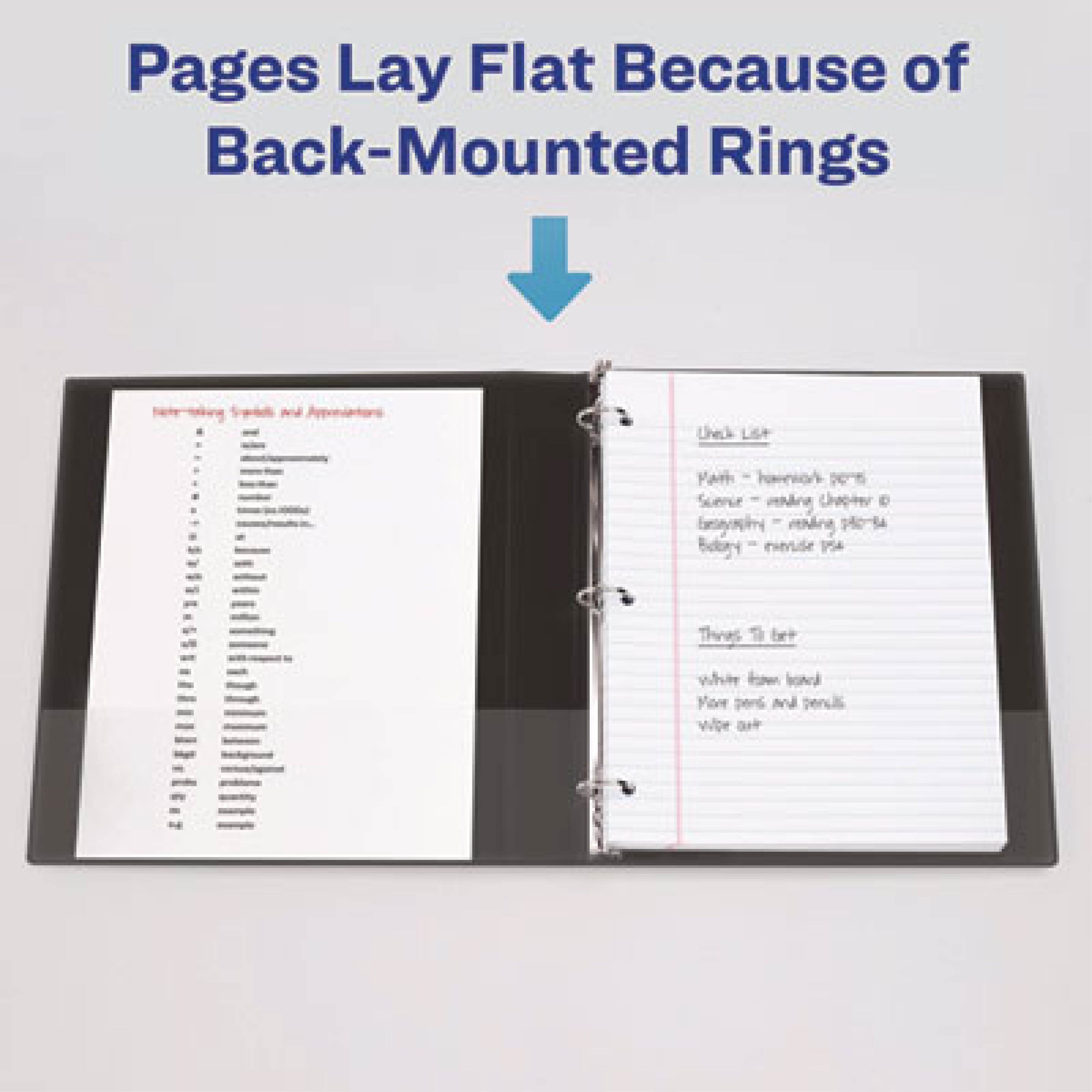Avery Economy View 3-Ring Binder, 1/2" Round Rings, 51% Recycled, White