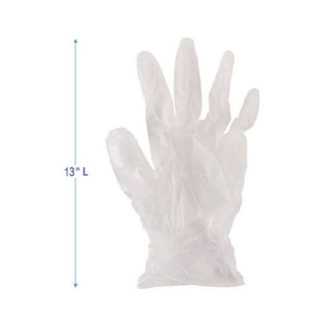 Boardwalk BWK365L Powder Free Vinyl Gloves, Large, 100/Box