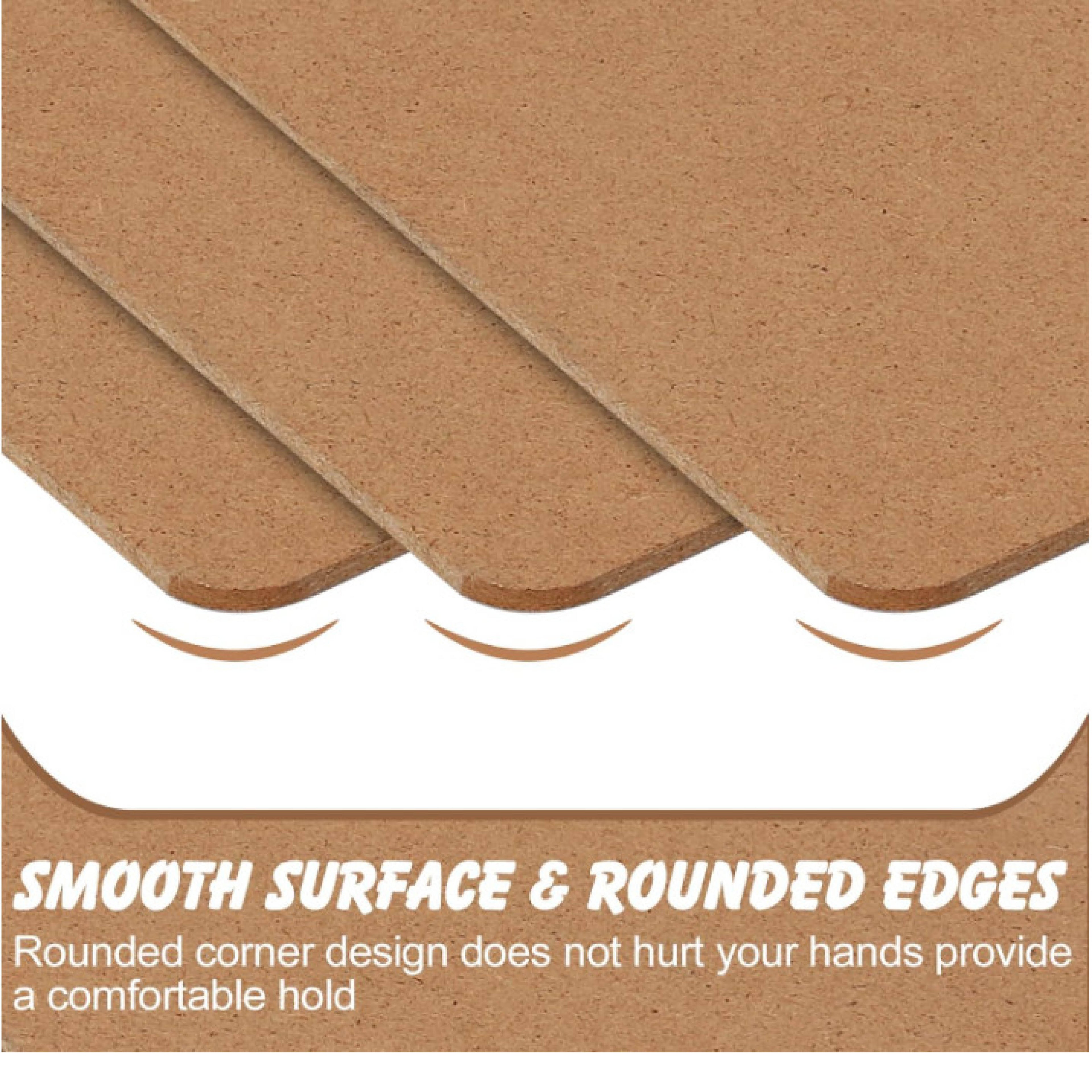 Hardboard Clipboard with Low-Profile Clip, 0.5" Clip Capacity, Holds 8.5 x 11 Sheets, Brown, 6/Pack