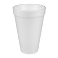 Dart J12J Foam Drink Cups, 12 oz, White, 25/Bag, 40 Bags/Carton