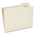 Top Tab File Folders, 1/3-Cut Tabs: Right Position, Letter Size, 0.75" Expansion, Manila, 100/Box