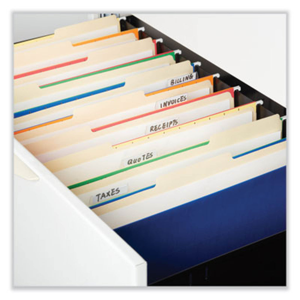Top Tab File Folders, 1/3-Cut Tabs: Right Position, Letter Size, 0.75" Expansion, Manila, 100/Box