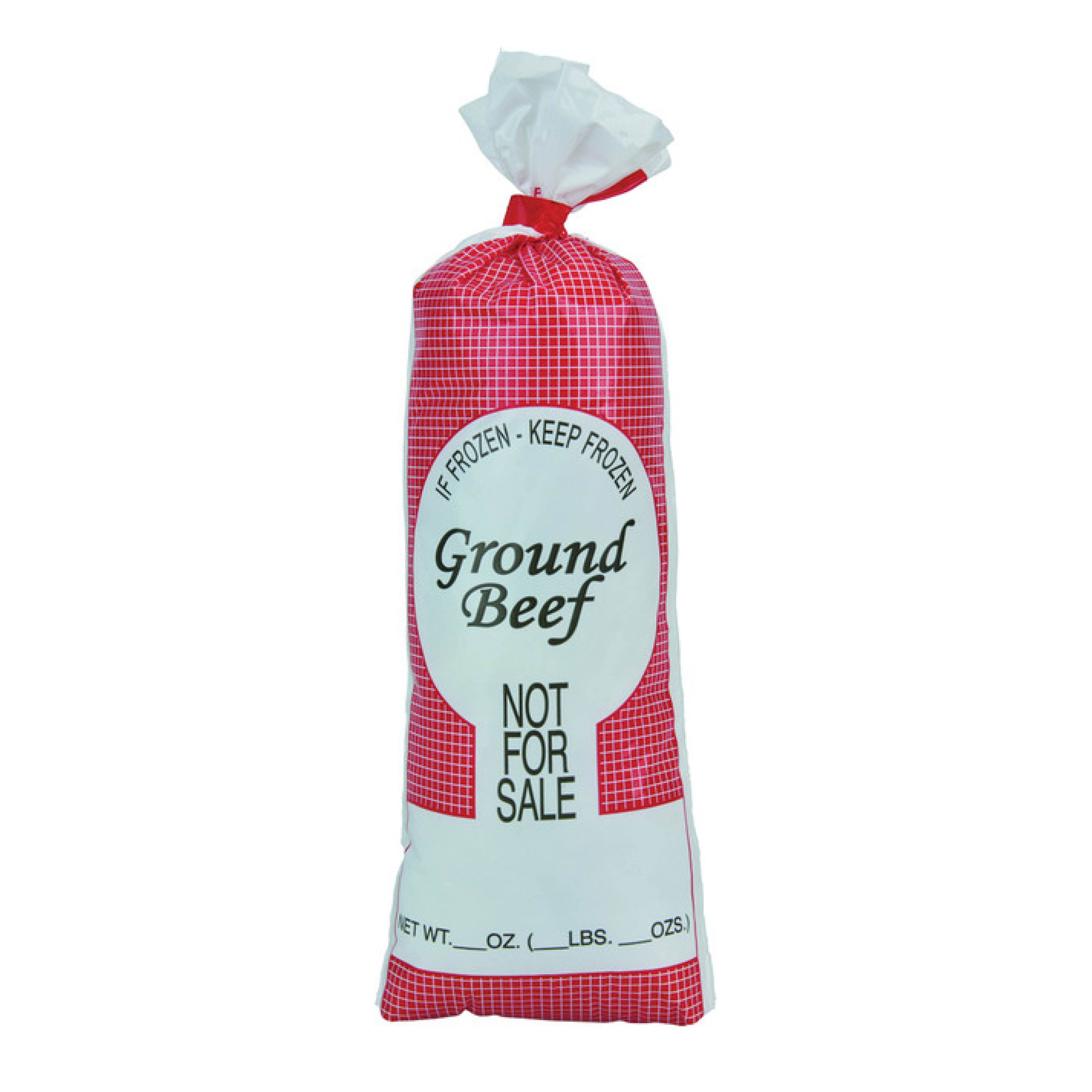 Clarity 35462001 1 lb Ground Beef NFS (Not for Sale) Poly Bag, 1000/Case