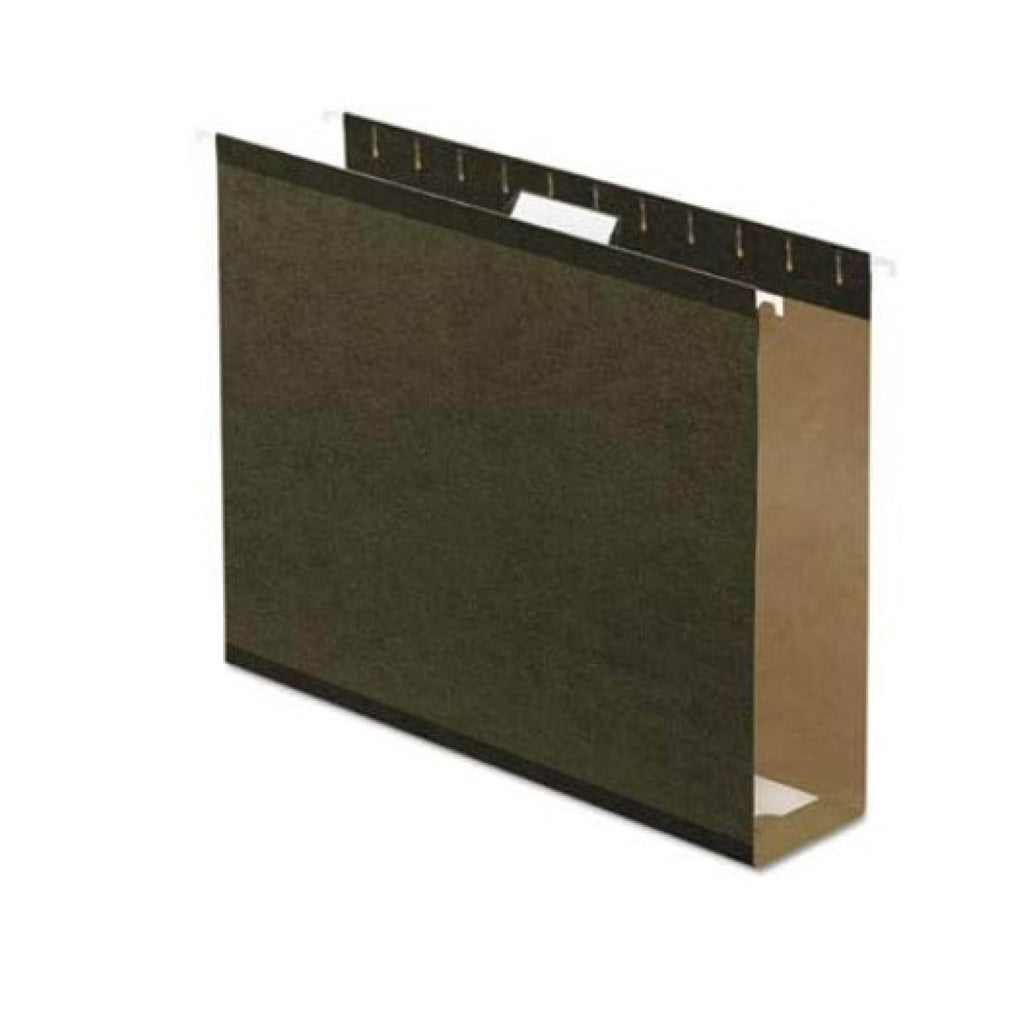 Pendeflex Extra-Capacity Hanging Folders, 3" Expansion, Letter Size, Green, Pack Of 25