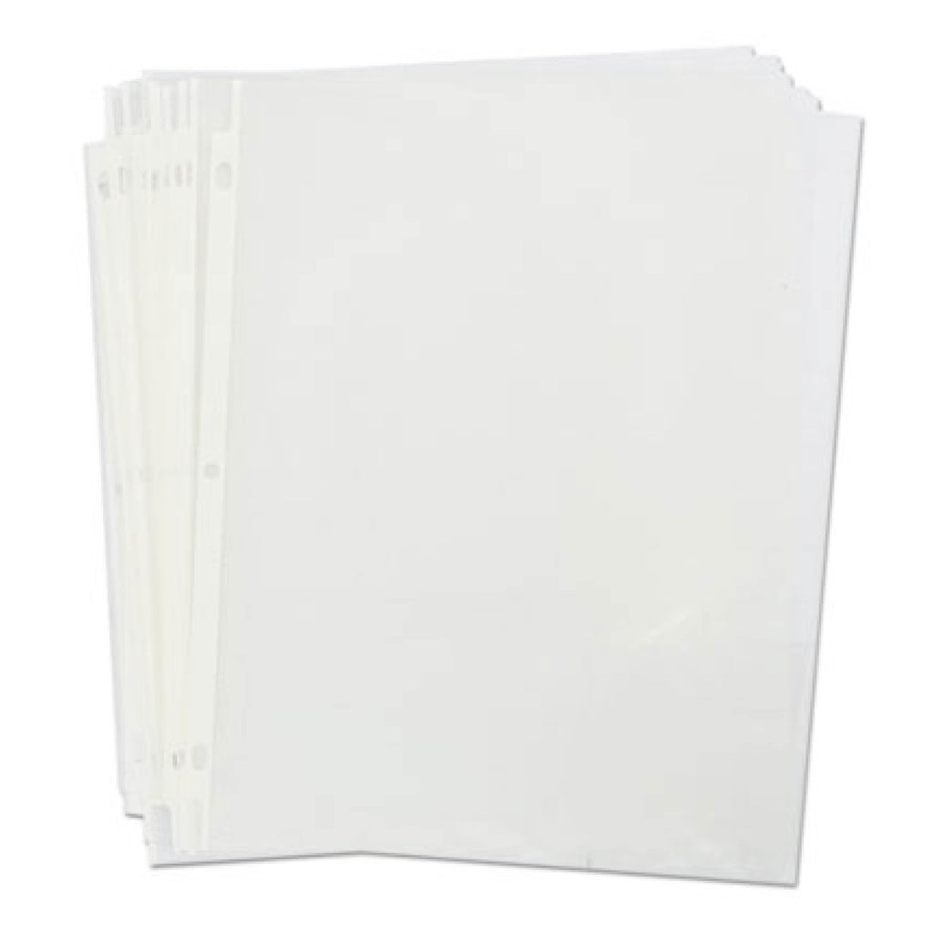 Standard Sheet Protectors, Light-Duty, Side: 3-Hole Punched, Top Load 8.5 x 11 Insert, Non-glare Clear Front, 200/Box