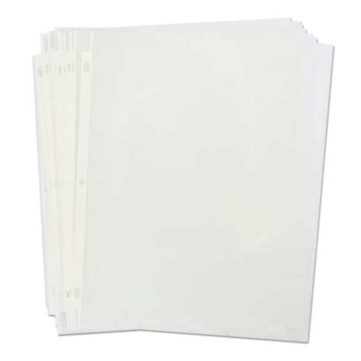 Standard Sheet Protectors, Light-Duty, Side: 3-Hole Punched, Top Load 8.5 x 11 Insert, Non-glare Clear Front, 200/Box
