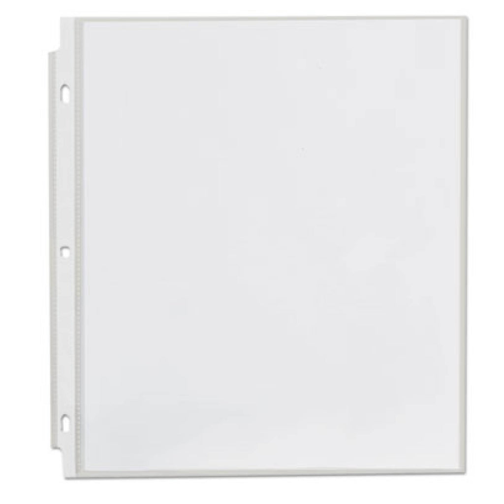 Standard Sheet Protectors, Light-Duty, Side: 3-Hole Punched, Top Load 8.5 x 11 Insert, Non-glare Clear Front, 200/Box