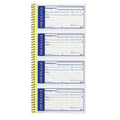 Write n' Stick Phone Message Book, 11" x 5 1/4", 200 Messages, Canary/White