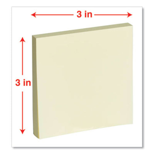 3" x 3" Yellow Adhesive Notes, 100 Sheets, 24 Packs