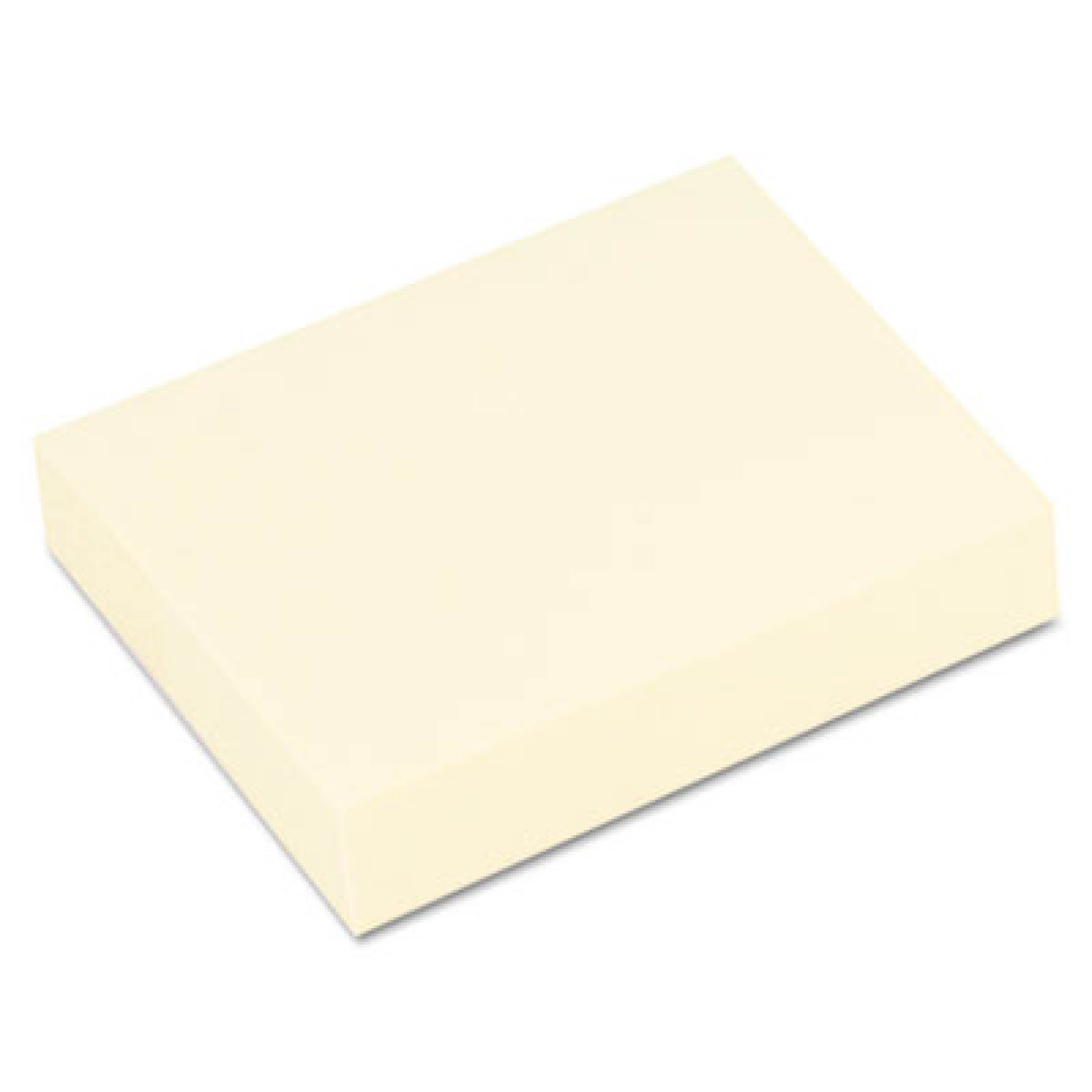 1-1/2" x 2" Yellow Adhesive Notes, 100 Sheets per Pad, 12 Pads