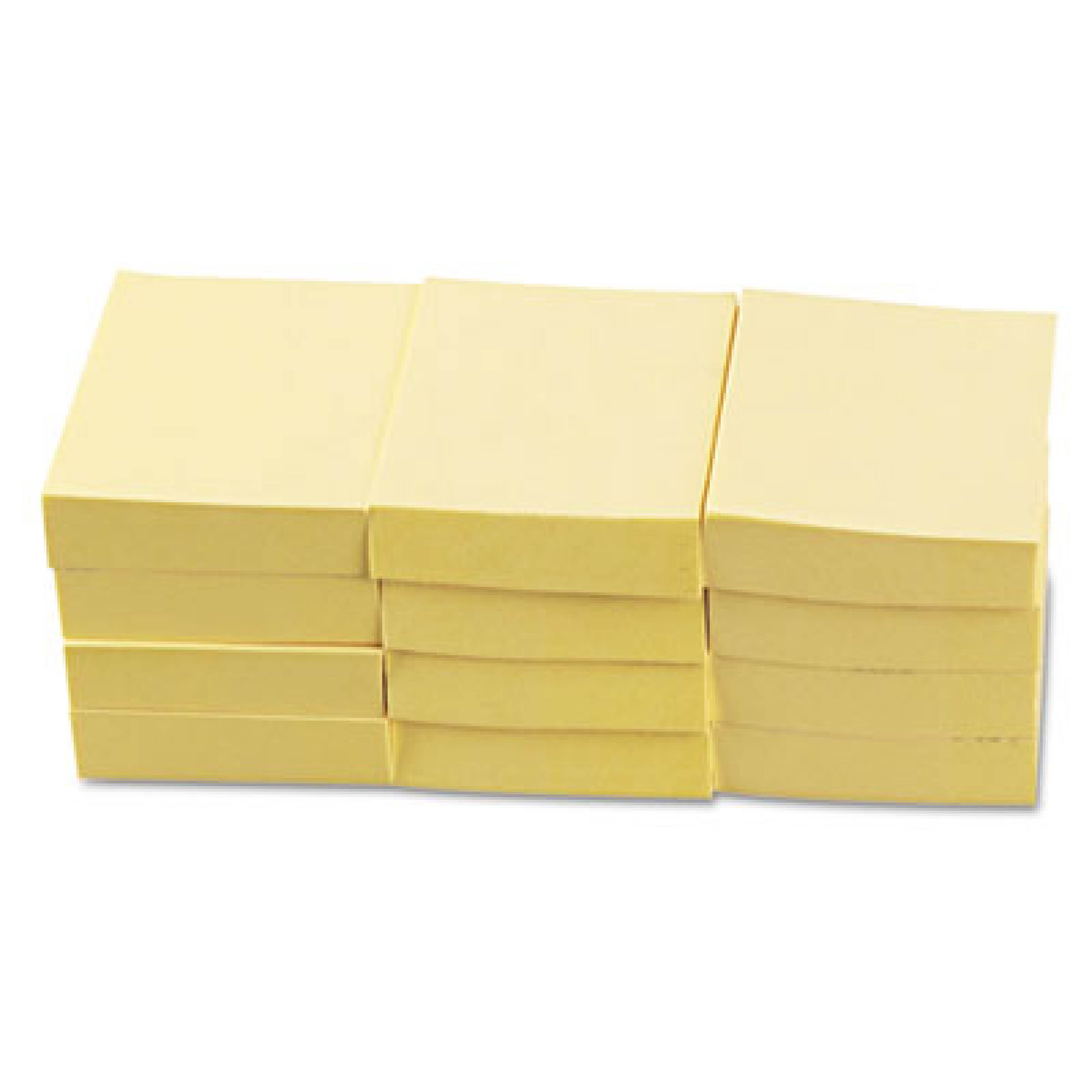 3" x 3" Yellow Adhesive Notes, 100 Sheets, 24 Packs
