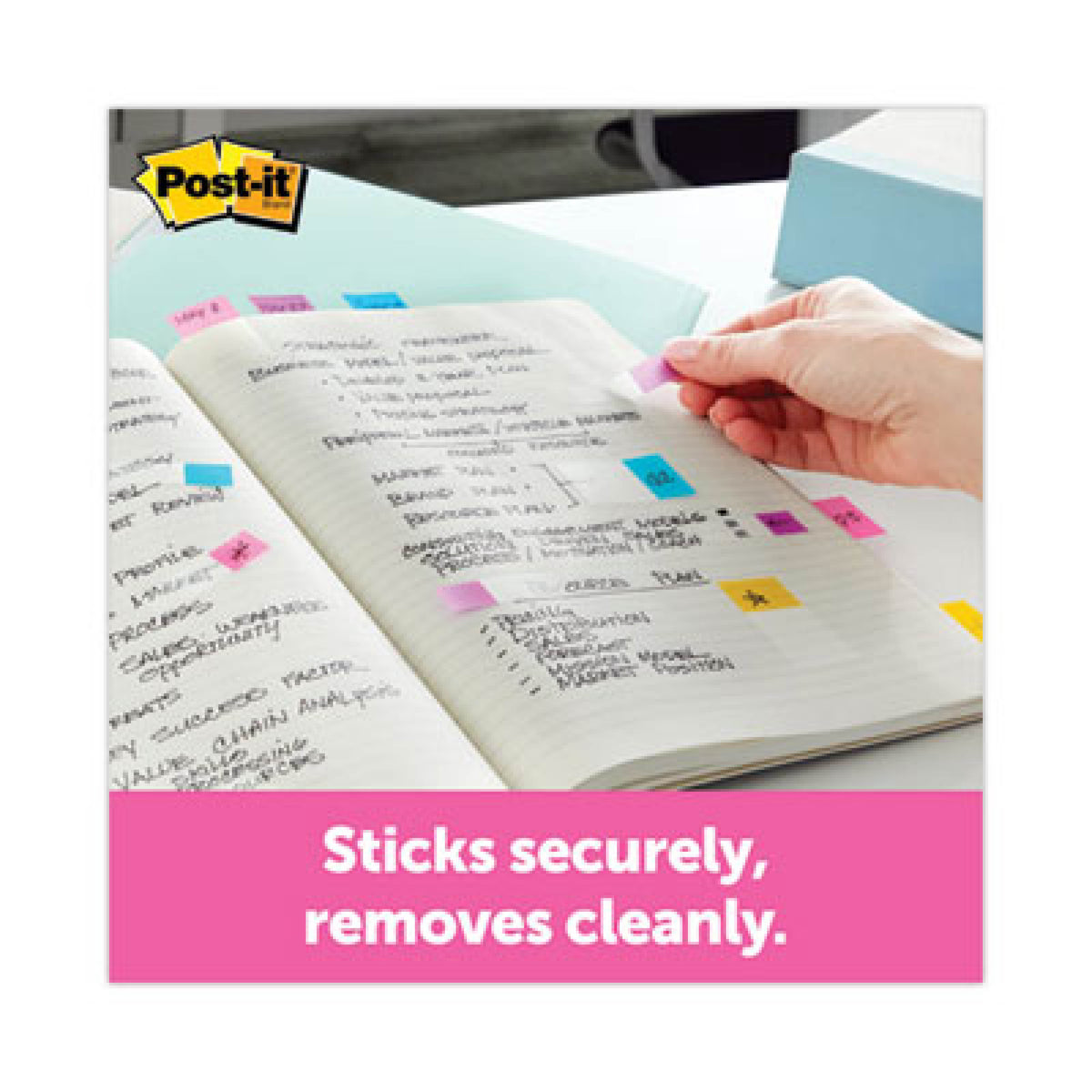 Post-it Notes Arrow Flags, 1-3/4" x 1/2", Assorted Bright Colors, Pack Of 100 Flags