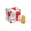 Rubber Fingertips, Amber, Box Of 12