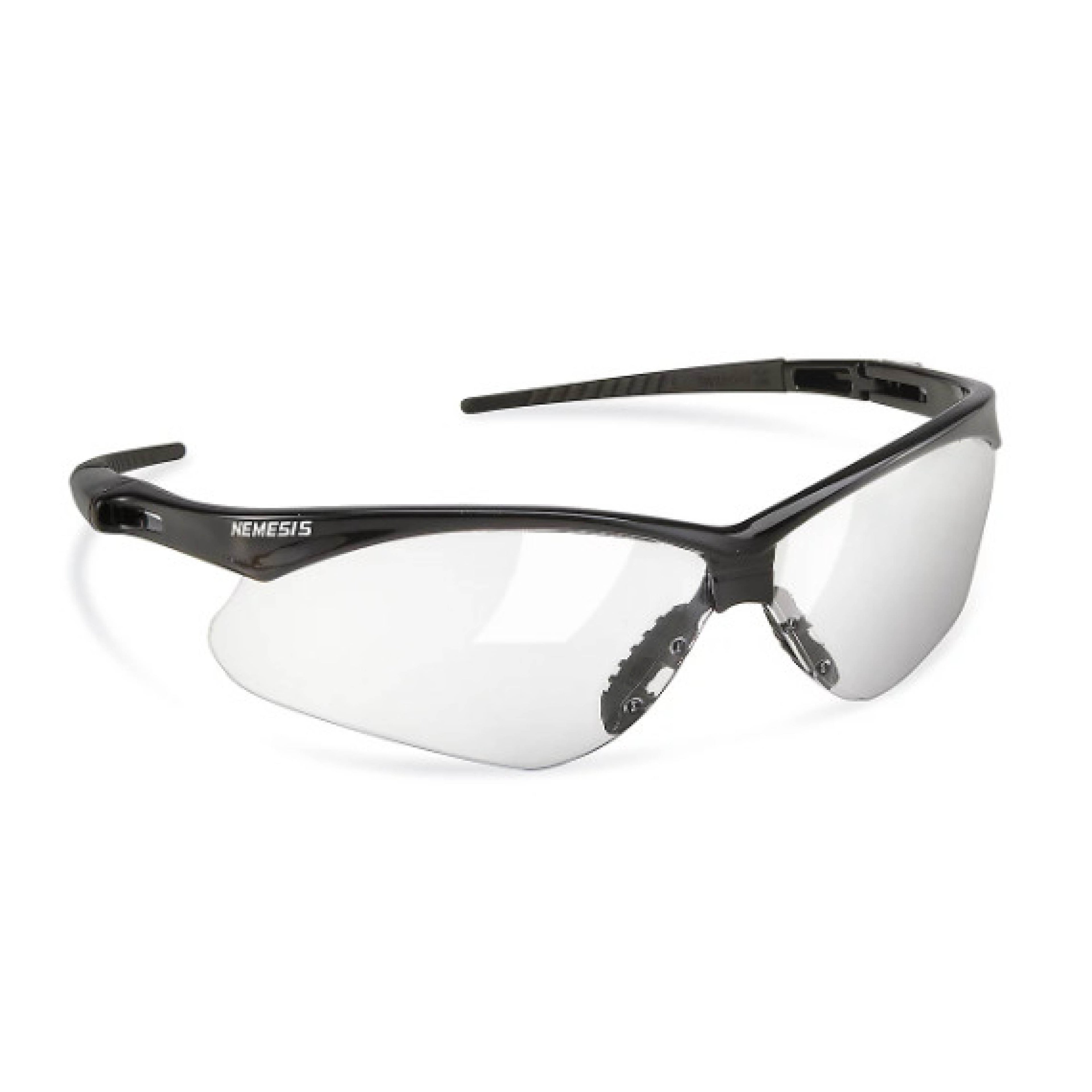 KleenGuard KCC25676 V30 Nemesis Safety Glasses, Black Frame, Clear Lens
