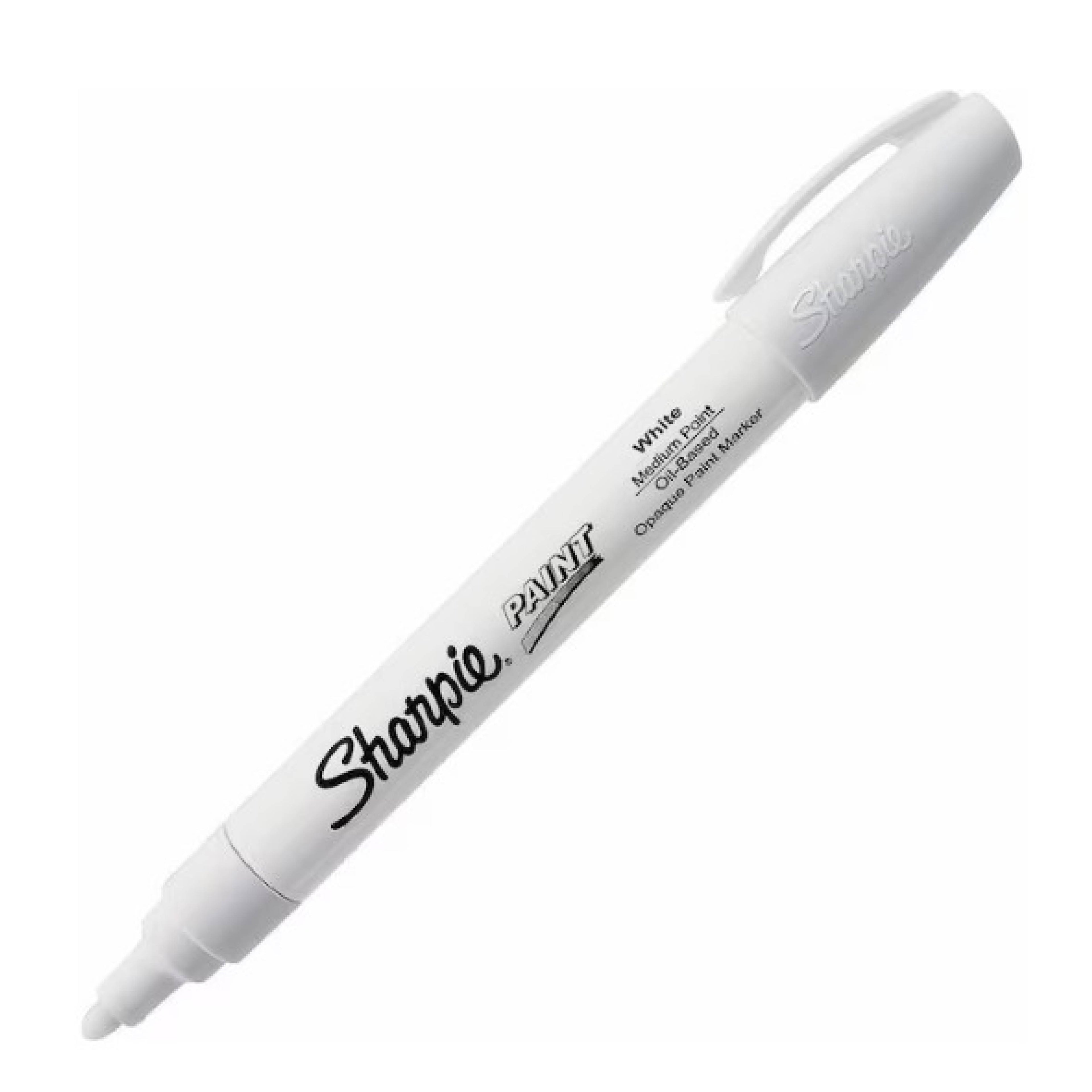 Sharpie Permanent Paint Marker, Medium Bullet Tip, White, Dozen