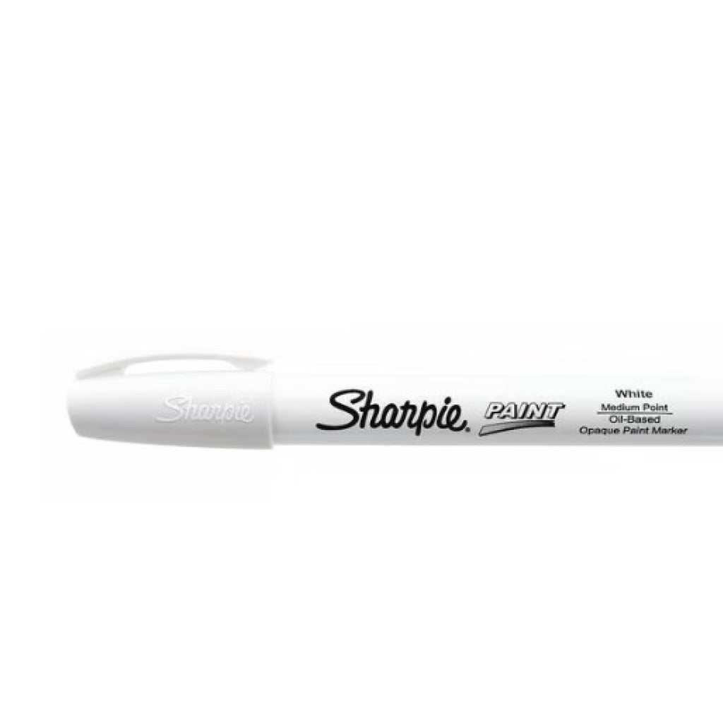 Sharpie Permanent Paint Marker, Medium Bullet Tip, White, Dozen