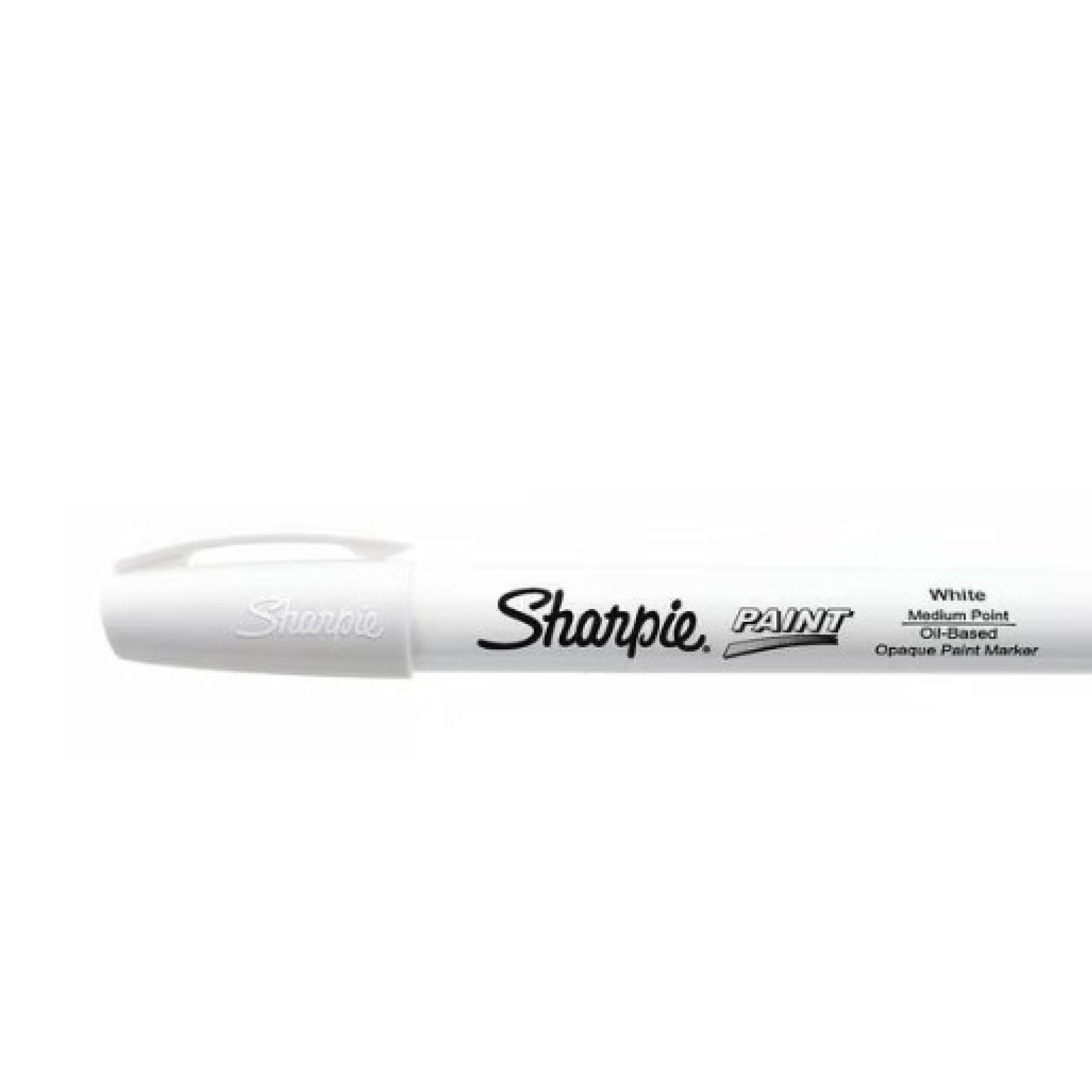 Sharpie Permanent Paint Marker, Medium Bullet Tip, White, Dozen