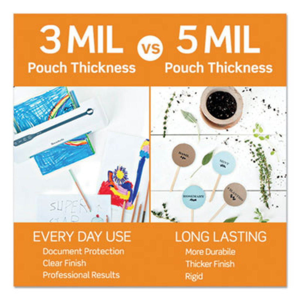 3 mil Legal-Size Laminating Pouches, 9 x 14.5, 5 Packs of 100