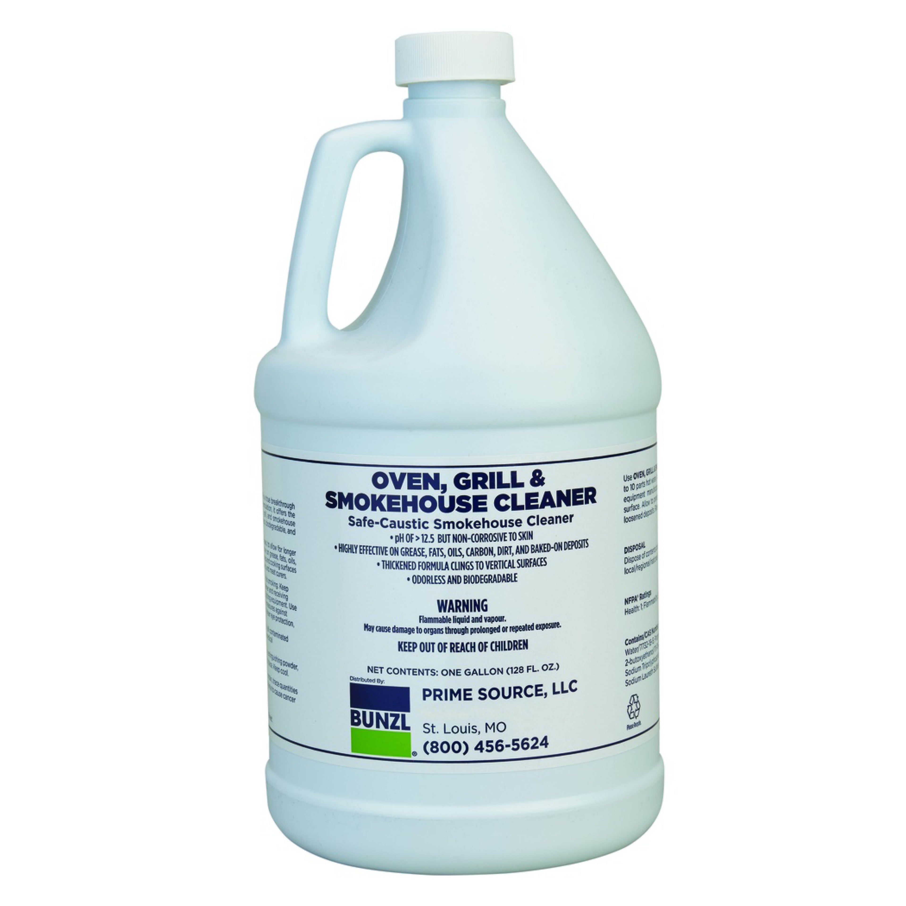 Prime Source 001-B-21170433 Oven, Grill & Smokehouse Cleaner, 1 Gallon, 4/Case