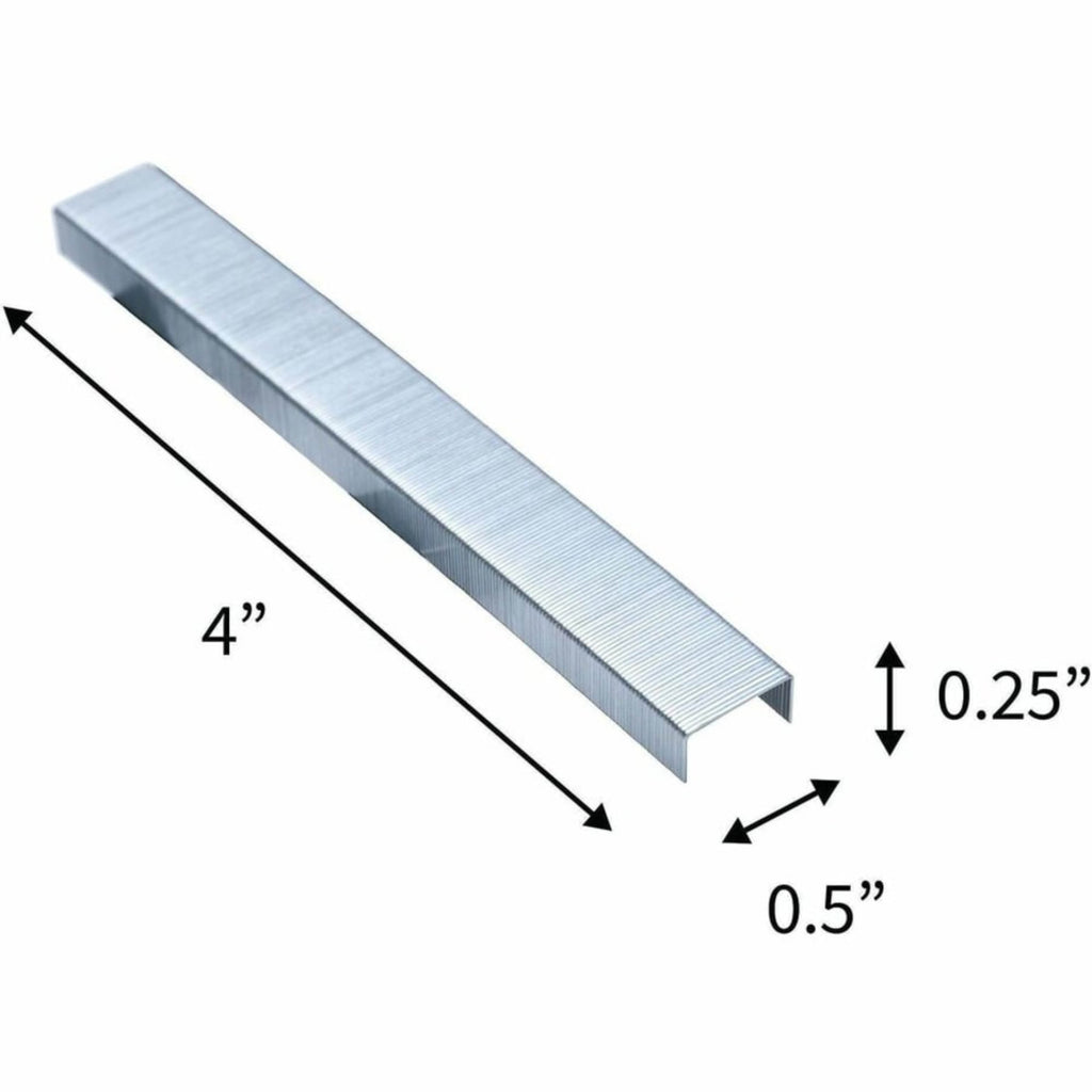 Chisel Point Standard Staples, 210 Per Strip, 1/4" Leg, 1/2" Crown, 5,000 Box, 5 Boxes