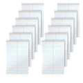 Steno Notebook-60 Sheets - Wire Bound - Gregg Ruled Margin - 15 lb Basis Weight - 6" x 9" Sheet Size - White Paper - Stiff-back - 12 / Pack