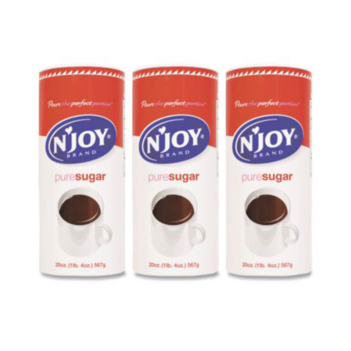 Pure Sugar Cane, 20 oz Canister, 3/Pack